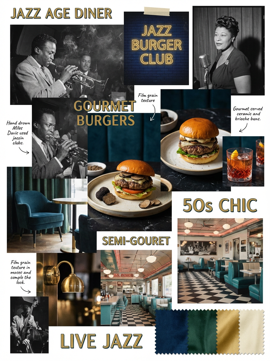 Moodboard Burger and Son